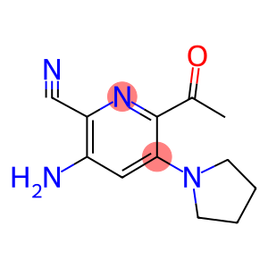 6-acetyl-3-amino-5-(1-pyrrolidinyl)-2-pyridinecarbonitrile