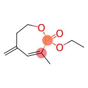 1,2-Oxaphosphepin, 2-ethoxy-2,5,6,7-tetrahydro-3-methyl-5-methylene-, 2-oxide