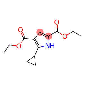 1H-Pyrrole-2,4-dicarboxylic acid, 5-cyclopropyl-, 2,4-diethyl ester