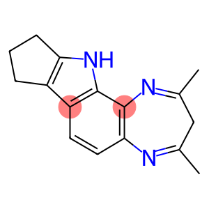 2,4-Dimethyl-8,9-cyclopentene-3H-(1,4)diazepine(2,3-g)indole