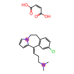 3-(9-chloro-5,6-dihydro-11-H-pyrrolo(2,1-b))(3)benzazepine-11-ylidine-N,N-dimethyl-1-propanaminebutenedioate