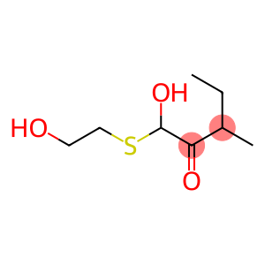 2-Pentanone,1-hydroxy-1-[(2-hydroxyethyl)thio]-3-methyl-