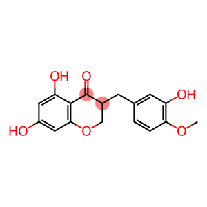 2,3-Dihydro-5,7-dihydroxy-3-[(3-hydroxy-4-methoxyphenyl)methyl]-4H-1-benzopyran-4-one