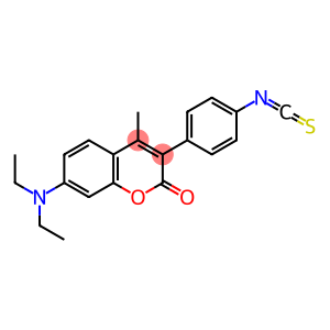 7-diethylamino-3-(4'-isothiocyanatophenyl)-4-methylcoumarin