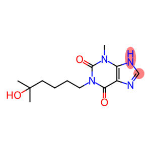 1-(5-hydroxy-5-methylhexyl)-3-methylxanthine