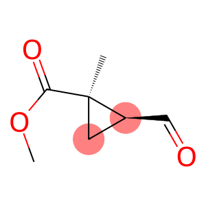 Cyclopropanecarboxylic acid, 2-formyl-1-methyl-, methyl ester, cis- (9CI)