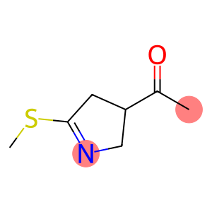 Ethanone, 1-[3,4-dihydro-5-(methylthio)-2H-pyrrol-3-yl]- (9CI)