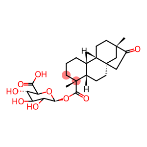 β-D-Glucopyranuronic acid, 1-[(4α)-13-methyl-16-oxo-17-norkauran-18-oate]