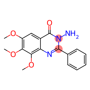 4(3H)-Quinazolinone,  3-amino-6,7,8-trimethoxy-2-phenyl-