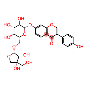 4H-1-Benzopyran-4-one, 7-[(6-O-D-apio-β-D-furanosyl-β-D-glucopyranosyl)oxy]-3-(4-hydroxyphenyl)-