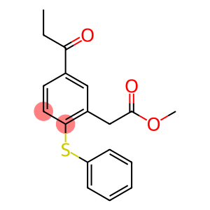 5-(1-氧代丙基)-2-(苯硫基)苯乙酸甲酯