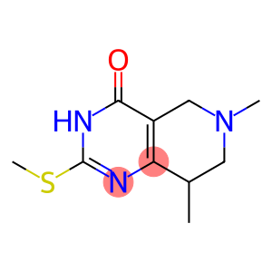 Pyrido[4,3-d]pyrimidin-4(3H)-one,5,6,7,8-tetrahydro-6,8-dimethyl-2-(methylthio)-