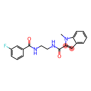 N-(2-{[(3-fluorophenyl)carbonyl]amino}ethyl)-1-methyl-1H-indole-2-carboxamide