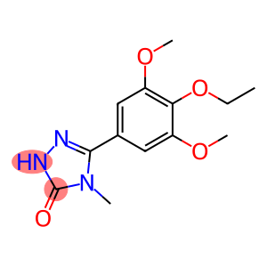 3H-1,2,4-Triazol-3-one, 5-(4-ethoxy-3,5-dimethoxyphenyl)-2,4-dihydro-4-methyl-