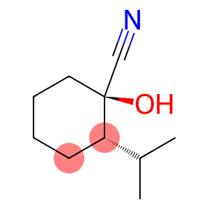 Cyclohexanecarbonitrile, 1-hydroxy-2-(1-methylethyl)-, (1R,2S)-rel- (9CI)