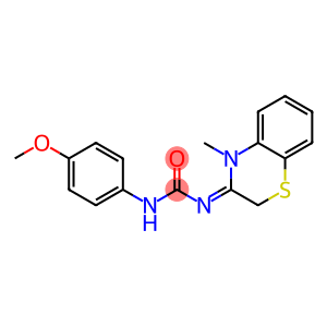 (1Z)-3-(4-methoxyphenyl)-1-(7-methyl-10-thia-7-azabicyclo[4.4.0]deca-1 ,3,5-trien-8-ylidene)urea