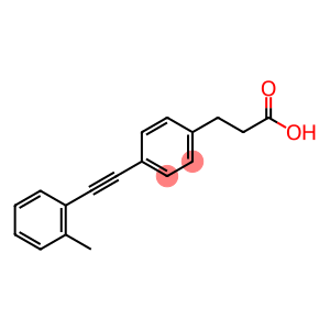 4-[2-(2-methylphenyl)ethynyl]-benzenepropanoicacid