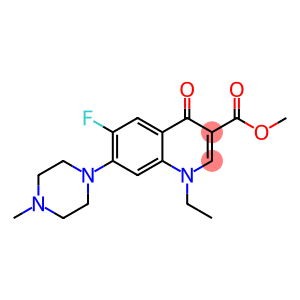 3-Quinolinecarboxylic acid, 1-ethyl-6-fluoro-1,4-dihydro-7-(4-methyl-1-piperazinyl)-4-oxo-, methyl ester