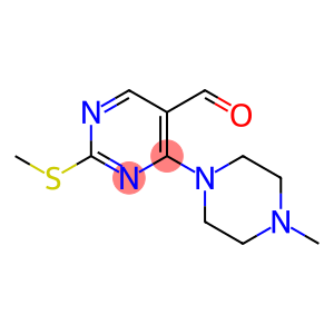 4-(4-methylpiperazin-1-yl)-2-(methylthio)pyrimidine-5-carbaldehyde