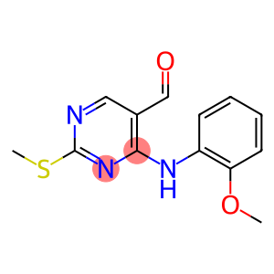 5-PyriMidinecarboxaldehyde, 4-[(2-Methoxyphenyl)aMino]-2-(Methylthio)-