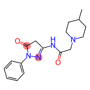 2-(4-methyl-1-piperidinyl)-N-(5-oxo-1-phenyl-4,5-dihydro-1H-pyrazol-3-yl)acetamide