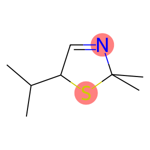 Thiazole, 2,5-dihydro-2,2-dimethyl-5-(1-methylethyl)- (9CI)