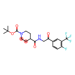 1-Boc-4-(2-(4-fluoro-3-(trifluoroMethyl)phenyl)-2-oxoethylcarbaMoyl)piperidine