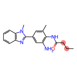 Butanamide, N-[2-amino-6-methyl-4-(1-methyl-1H-benzimidazol-2-yl)phenyl]-