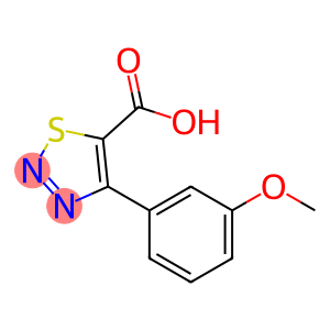 1,2,3-Thiadiazole-5-carboxylic acid, 4-(3-methoxyphenyl)-