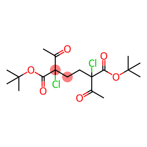Hexanedioic acid, 2,5-diacetyl-2,5-dichloro-, 1,6-bis(1,1-dimethylethyl) ester