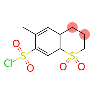 3,4-dihydro-6-methyl-2H-1-benzothiopyran-7-sulphonyl chloride 1,1-dioxide