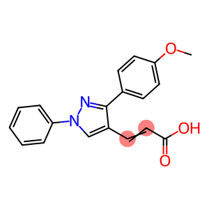 3-(3-(4-甲氧基苯基)-1-苯基-1H-吡唑-4-基)丙烯酸