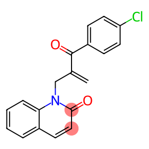 2(1H)-Quinolinone, 1-[2-(4-chlorobenzoyl)-2-propen-1-yl]-