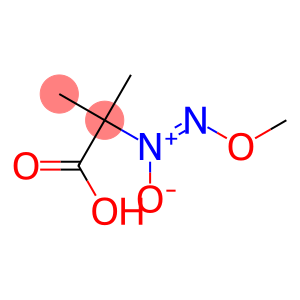 Propanoic acid, 2-(methoxy-NNO-azoxy)-2-methyl- (9CI)