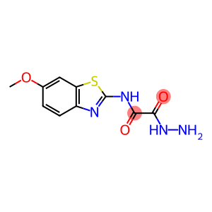 ACETIC ACID, ((6-METHOXY-2-BENZOTHIAZOLYL)AMINO)OXO-, HYDRAZIDE