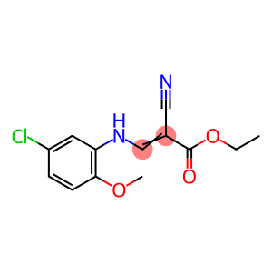 2-Propenoic acid, 3-[(5-chloro-2-methoxyphenyl)amino]-2-cyano-, ethyl ester