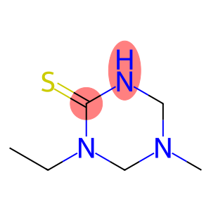 1,3,5-Triazine-2(1H)-thione,1-ethyltetrahydro-5-methyl-(9CI)