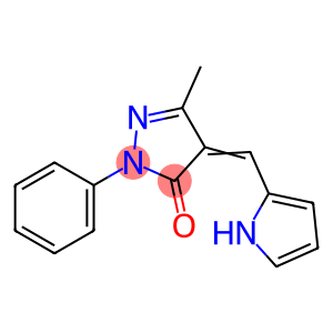 3H-Pyrazol-3-one, 2,4-dihydro-5-methyl-2-phenyl-4-(1H-pyrrol-2-ylmethylene)-