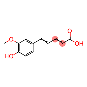 2,4-Pentadienoic acid, 5-(4-hydroxy-3-methoxyphenyl)-