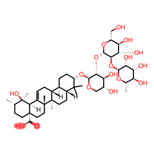 (3beta,20beta)-3-[(O-6-Deoxy-alpha-L-mannopyranosyl-(1-2)-O-beta-D-glucopyranosyl-(1-2)-beta-D-xylopyranosyl)oxy]-19-hydroxy-urs-12-en-28-oic acid