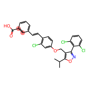 3-[(1E)-2-[2-氯-4-[[3-(2,6-二氯苯基)-5-(1-甲基乙基)-4-异恶唑基]甲氧基]苯基]乙烯基]苯甲酸