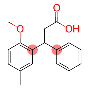 3-(2-METHOXY-5-METHYLPHENYL)-3-PHENYL PROPIONIC ACID