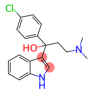 1H-Indole-3-methanol, α-(4-chlorophenyl)-α-[2-(dimethylamino)ethyl]-