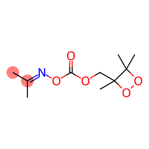 2-Propanone, O-[[(3,4,4-trimethyl-1,2-dioxetan-3-yl)methoxy]carbonyl]oxime (9CI)
