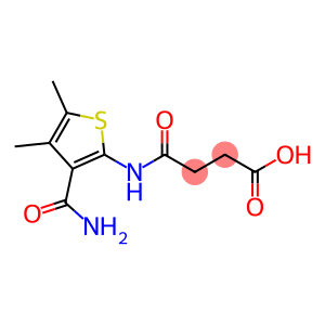 Butanoic acid, 4-[[3-(aminocarbonyl)-4,5-dimethyl-2-thienyl]amino]-4-oxo-