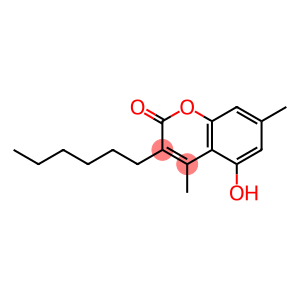 3-Hexyl-5-hydroxy-4,7-dimethyl-chromen-2-one