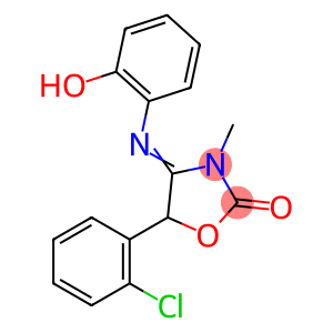 2-Oxazolidinone, 5-(2-chlorophenyl)-4-[(2-hydroxyphenyl)imino]-3-methyl-