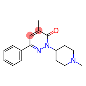 3(2H)-Pyridazinone, 4-methyl-2-(1-methyl-4-piperidinyl)-6-phenyl-