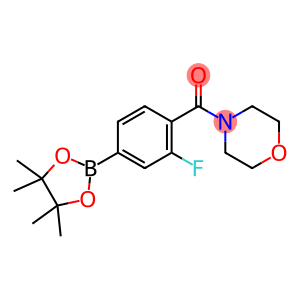 4-{[2-氟-4-(四甲基-1,3,2-二氧杂硼环戊烷-2-基)苯基]羰基}吗啉