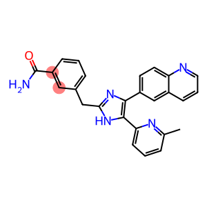 3-((4-(6-Methylpyridin-2-yl)-5-(quinolin-6-yl)-1H-imidazol-2-yl)methyl)benzamide